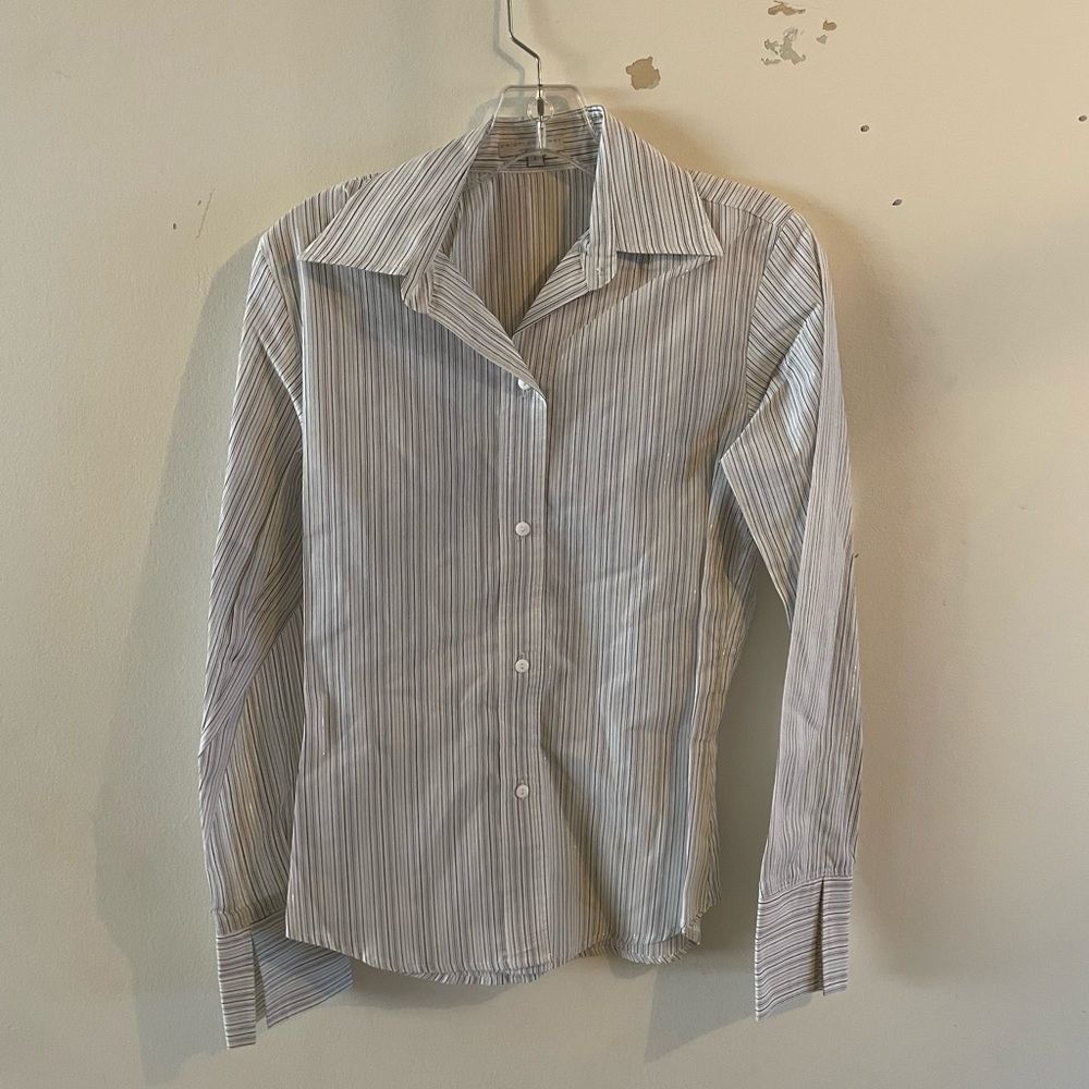Cristi Conaway Striped Poplin Shirt